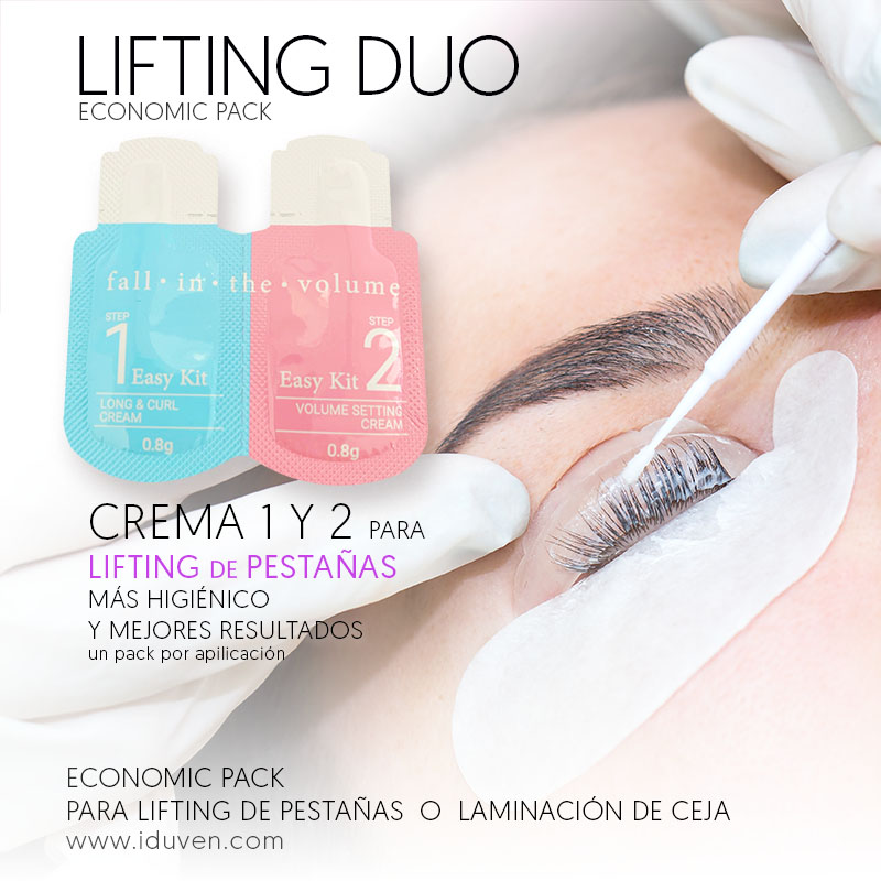 Lifting de pestañas crema 1 y 2